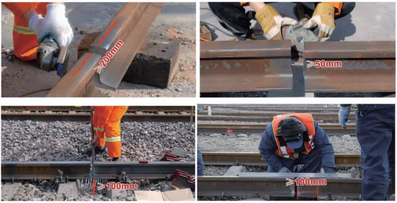 Photographie commerciale d’un équipement associé au soudage des rails
